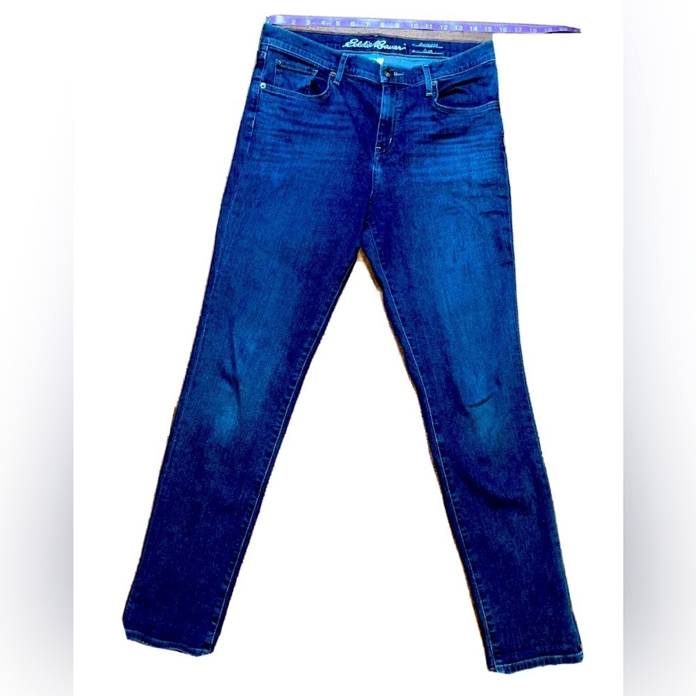 eddie bauer womens jeans size 8 Boyfriend Slim Denim Preloved Condition